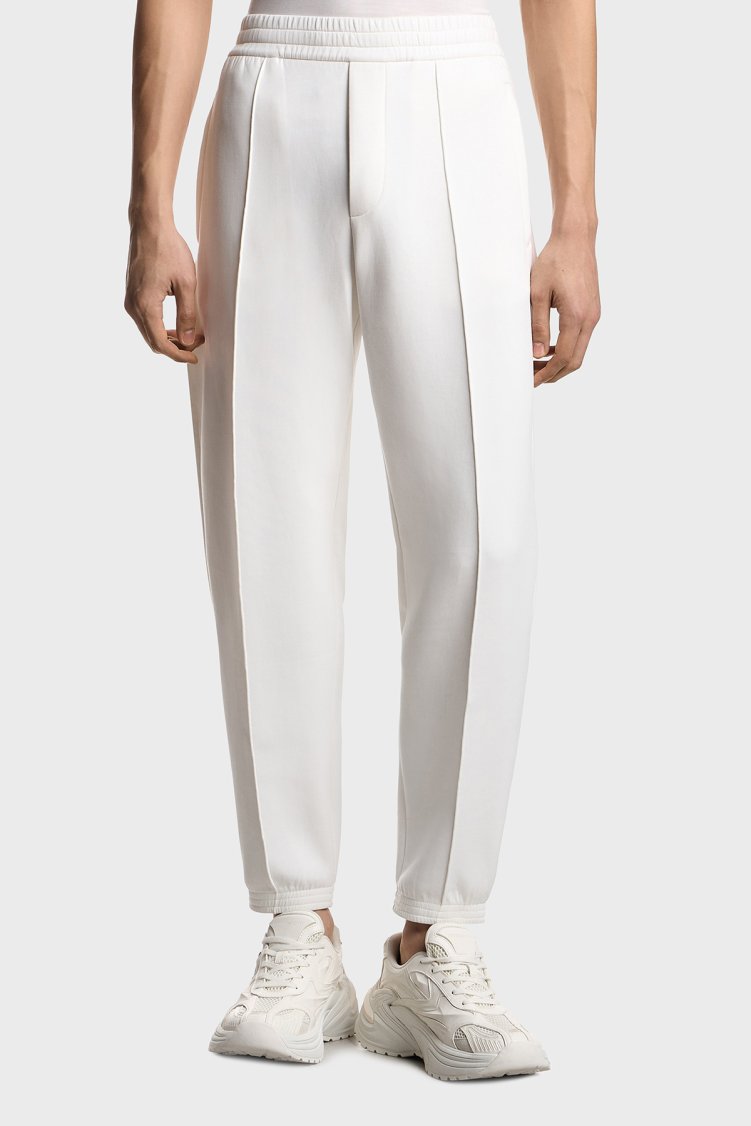 Emporio Armani Pamuklu Regular Fit Yüksek Bel Erkek Pantolon EM004542 AF10013 U0003 BEYAZ - Emporio Armani