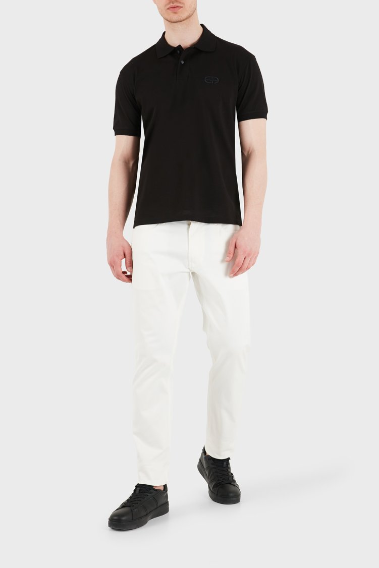 Emporio Armani Pamuklu Slim Fit Düşük Bel Jeans Erkek Kot Pantolon EM000121 AF23021 U0003 BEYAZ - Emporio Armani (1)