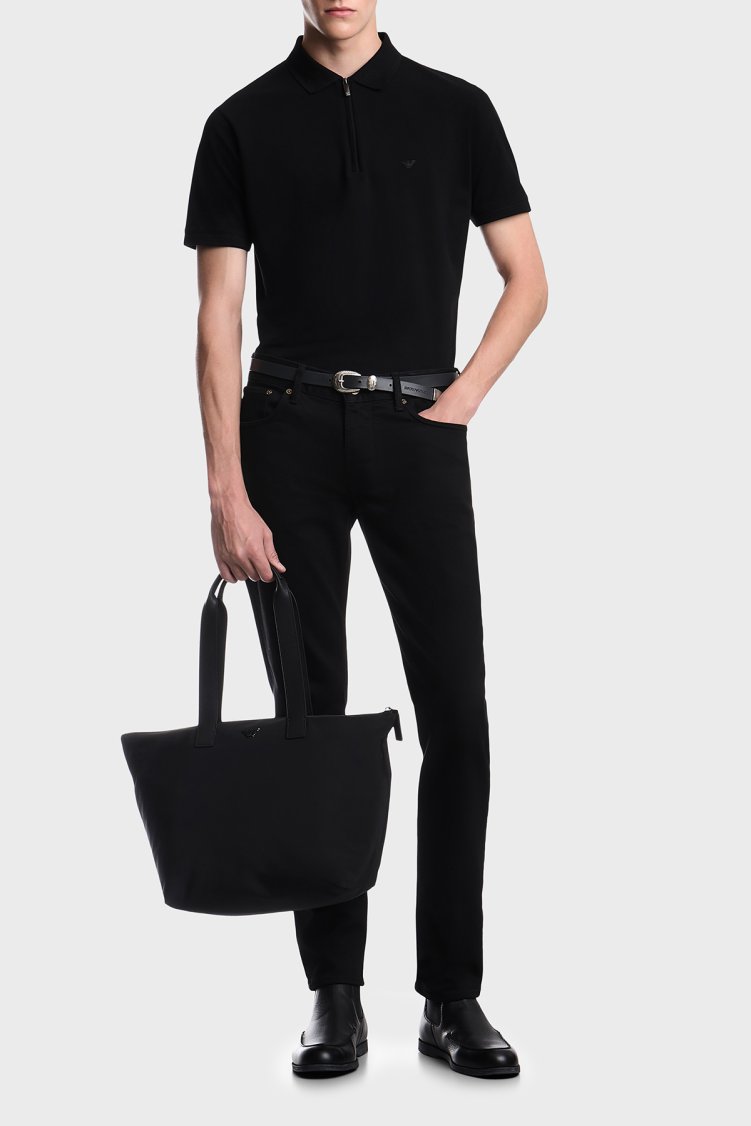Emporio Armani Pamuklu Slim Fit Düşük Bel Jeans Erkek Kot Pantolon EM000121 AF27706 MC002 Siyah - Emporio Armani (1)