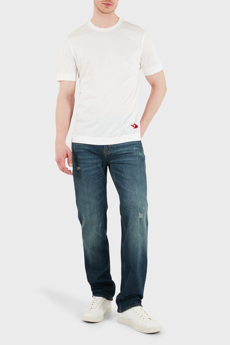 Emporio Armani Pamuklu Slim Fit Normal Bel Jeans Erkek Kot Pantolon EM000763 AF25398 MB001 LACİVERT - Emporio Armani (1)