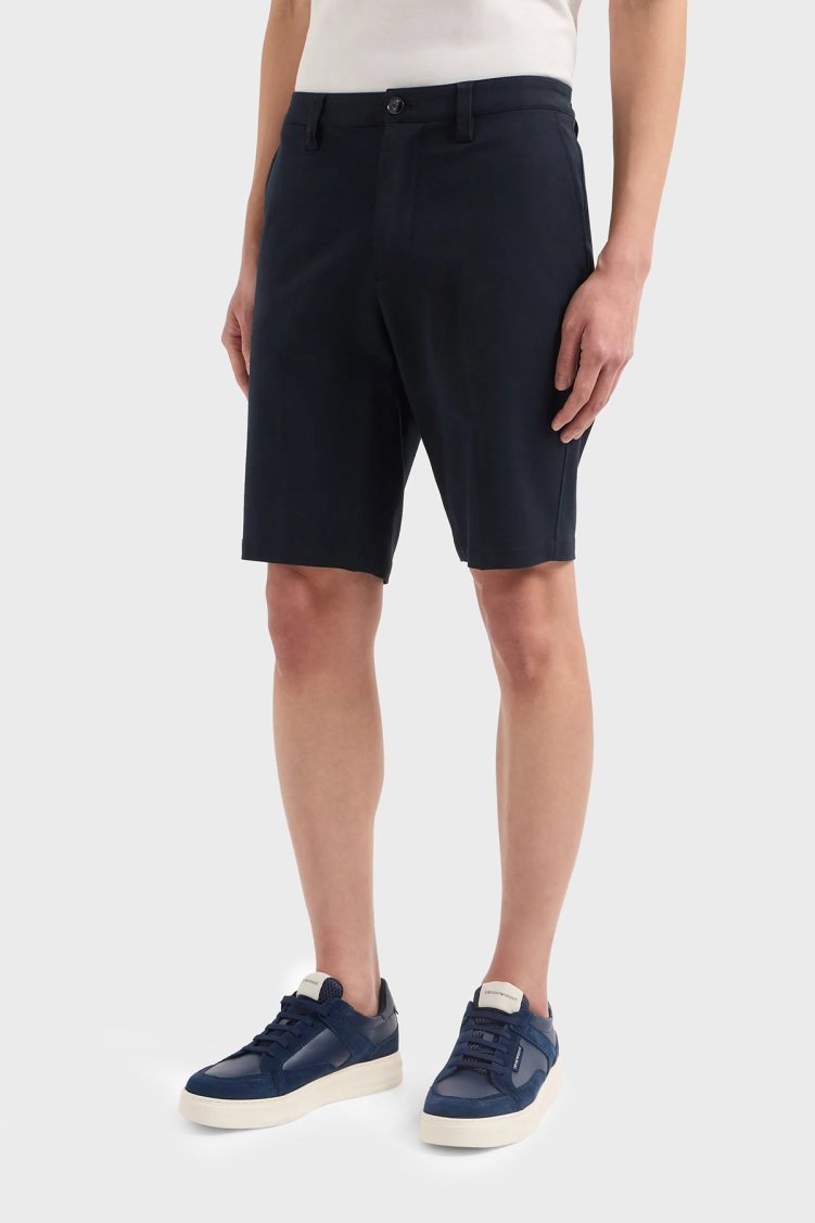 Emporio Armani Pamuklu Yüksek Bel Regular Fit Erkek Short 8N1PB3 1NGCZ 0920 Lacivert - Emporio Armani (1)