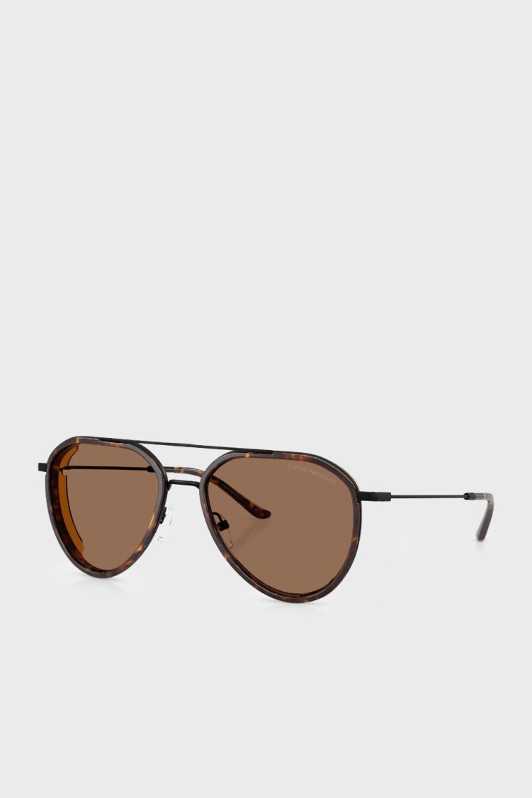 Emporio Armani Pilot Güneş Erkek Gözlük 0EA2163 300173 56 Siyah - Emporio Armani