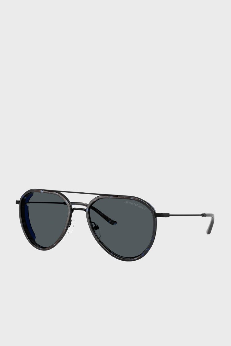 Emporio Armani Pilot Güneş Erkek Gözlük 0EA2163 300180 56 Siyah - Emporio Armani