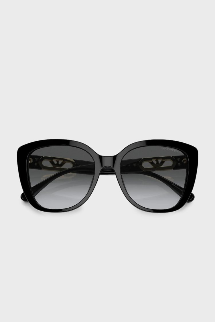 Emporio Armani Polarize Güneş Kadın Gözlük 0EA4214U 50178G 54 Parlak Siyah-Degrade Gri - Emporio Armani (1)