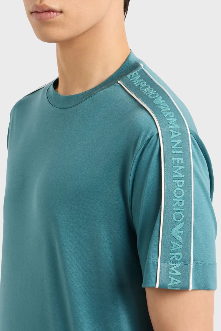 Emporio Armani Regular Fit Bisiklet Yaka Erkek T Shirt 3D1TD3 1JUVZ 0779 Petrol - Emporio Armani (1)