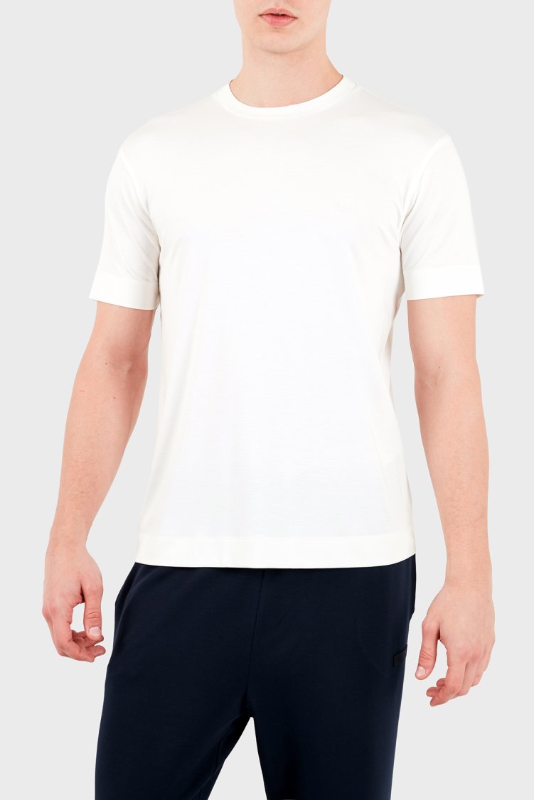 Emporio Armani Regular Fit Bisiklet Yaka T-Shirt Erkek T Shirt EM007357 AF13721 U0003 Beyaz - Emporio Armani