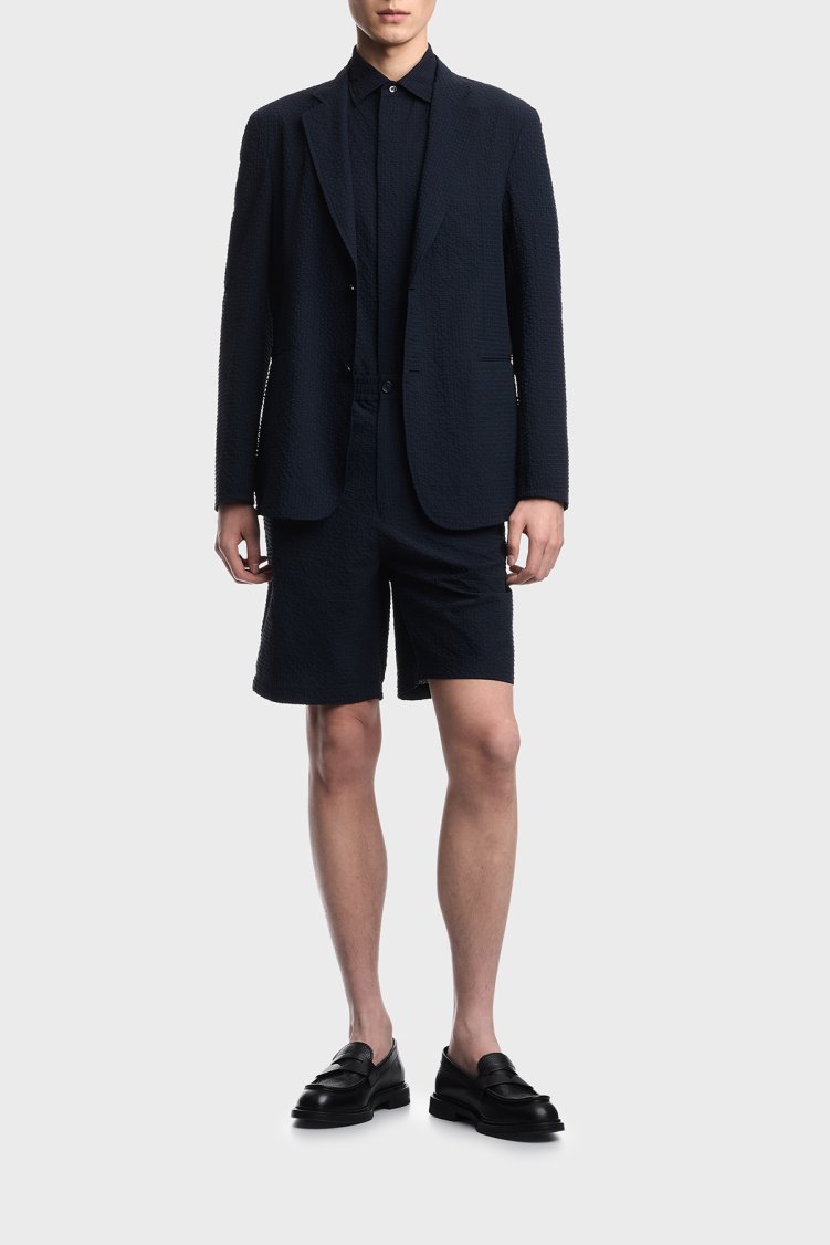 Emporio Armani Regular Fit Düğmeli Kruvaze Yaka Erkek Ceket EM005801 TE20392 UB109 LACİVERT - Emporio Armani (1)