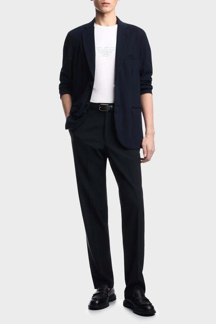 Emporio Armani Regular Fit Düğmneli Erkek Ceket EM004530 AF22865 UB118 LACİVERT - Emporio Armani (1)