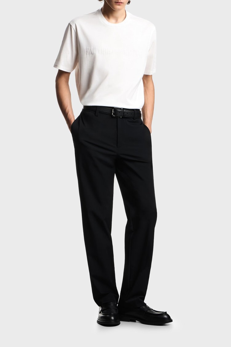 Emporio Armani Regular Fit Düz Paça Erkek Pantolon EM003660 AF18502 UC001 Siyah - Emporio Armani (1)