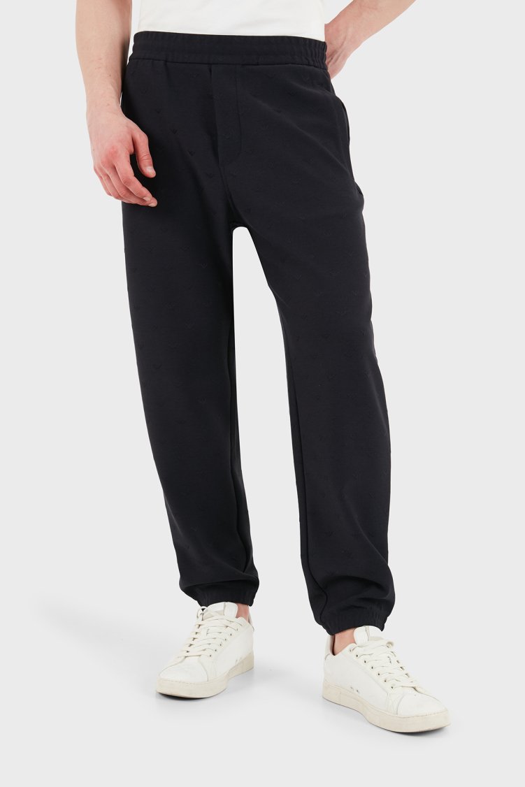 Emporio Armani Regular Fit Lastikli Bel Lastikli Paça Jogger Erkek Pantolon EM004872 AF13700 FB469 SİYAH - Emporio Armani