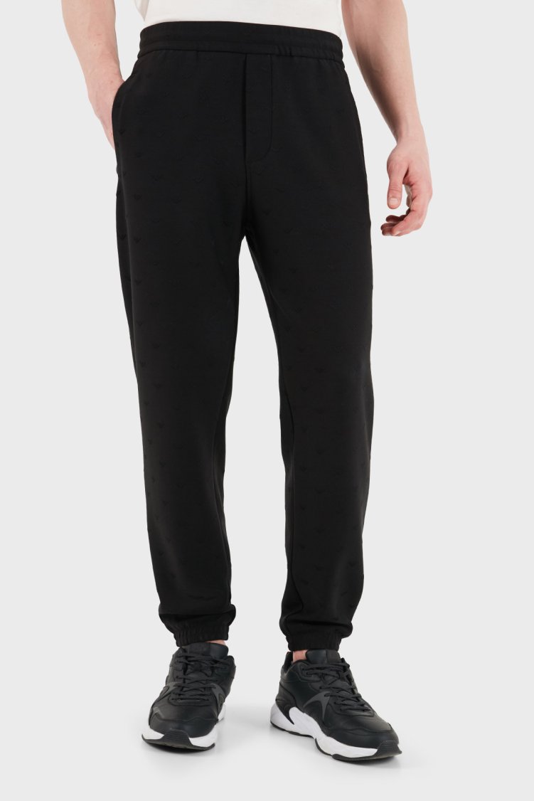 Emporio Armani Regular Fit Lastikli Bel Lastikli Paça Jogger Erkek Pantolon EM004872 AF13700 FC322 SİYAH - Emporio Armani