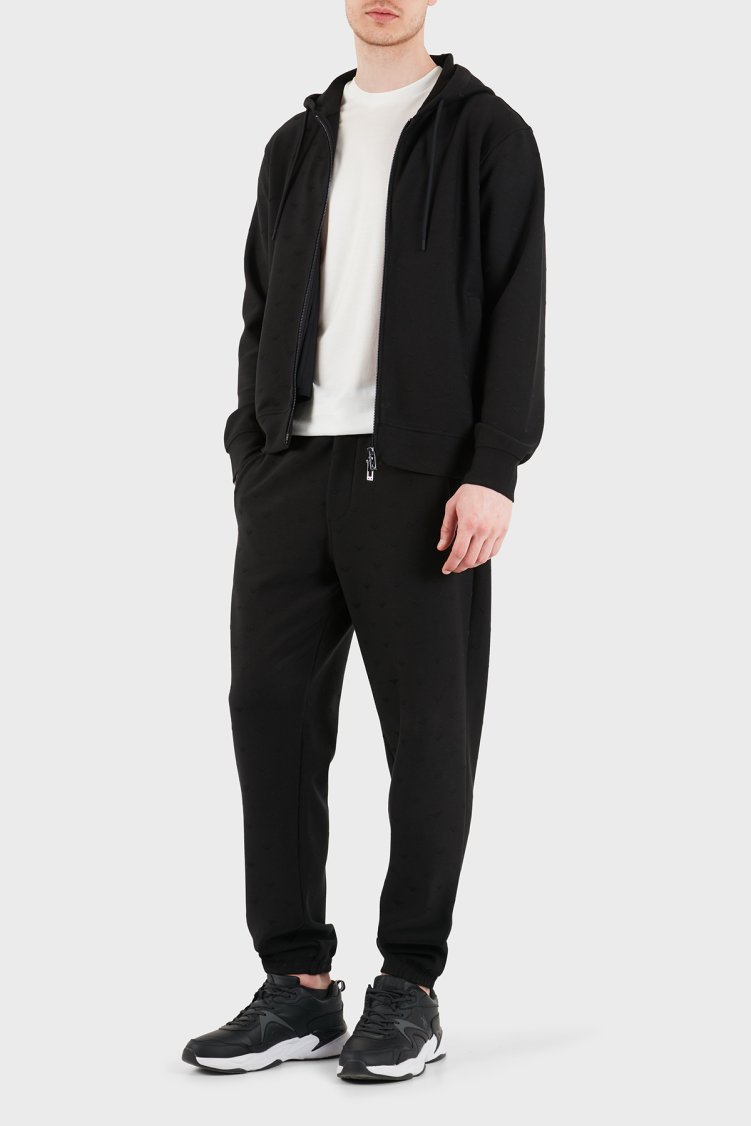 Emporio Armani Regular Fit Lastikli Bel Lastikli Paça Jogger Erkek Pantolon EM004872 AF13700 FC322 SİYAH - Emporio Armani (1)