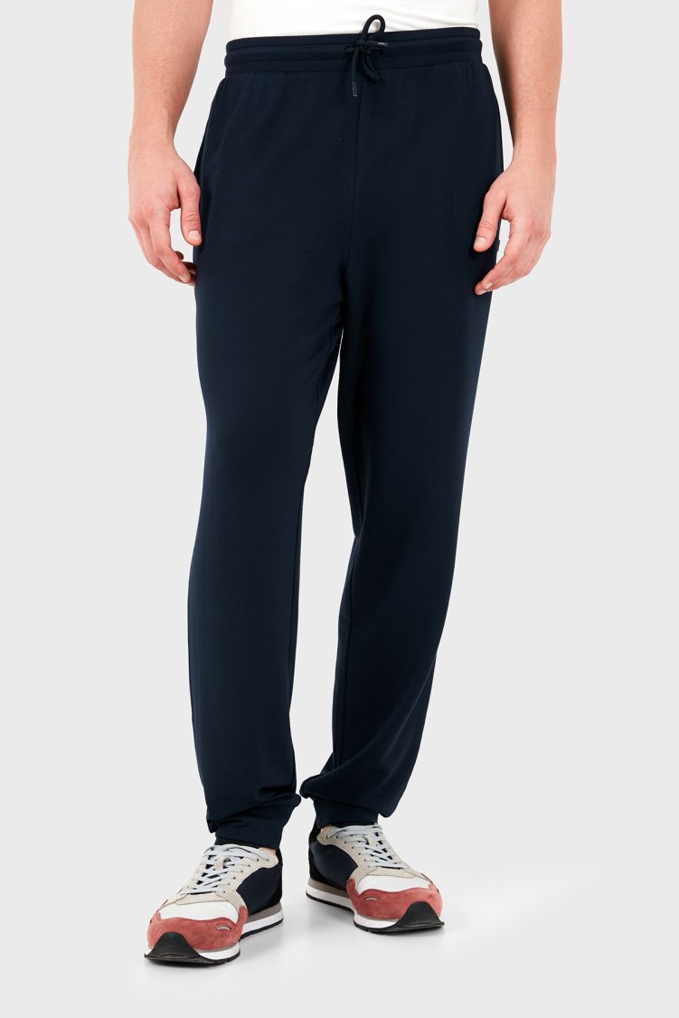 Emporio Armani Regular Fit Lastikli Paça Eşofman Altı Erkek Pantolon EM000500 AF25035 UB102 Lacivert - Emporio Armani