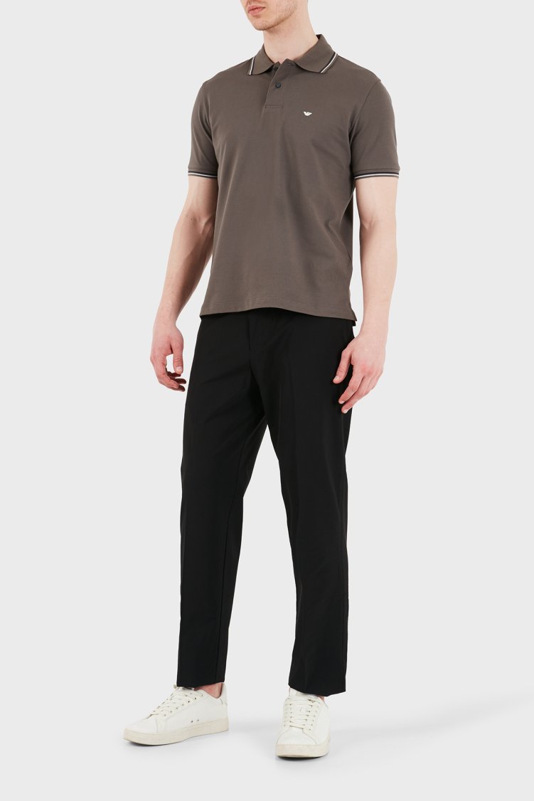 Emporio Armani Regular Fit Normal Bel Daralan Paça Erkek Pantolon EM001505 AF21368 UC001 SİYAH - Emporio Armani (1)
