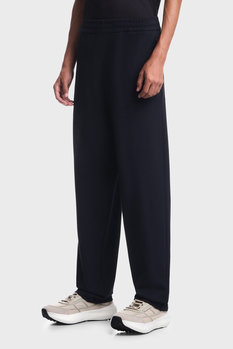 Emporio Armani Regular Fit Normal Bel Düz Paça Erkek Pantolon EM006321 AF27655 UB118 Lacivert - Emporio Armani