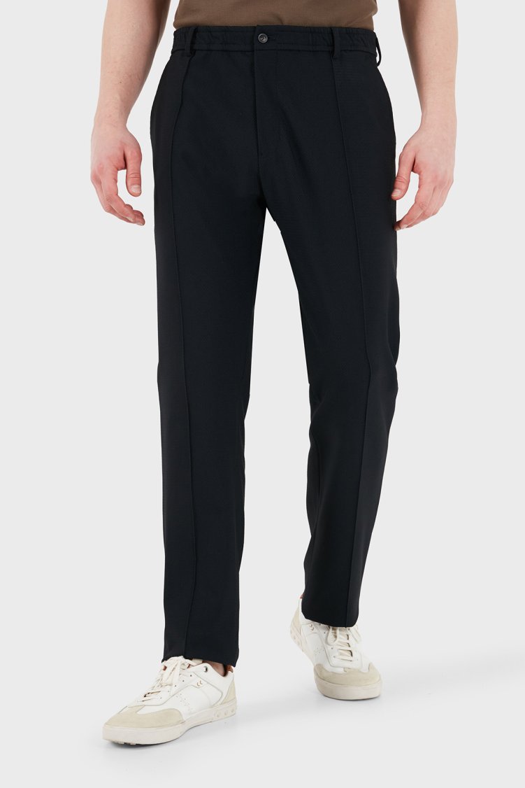 Emporio Armani Slim Fit Normal Bel Dar Paça Erkek Pantolon EM004672 TE11109 UB109 LACİVERT - Emporio Armani