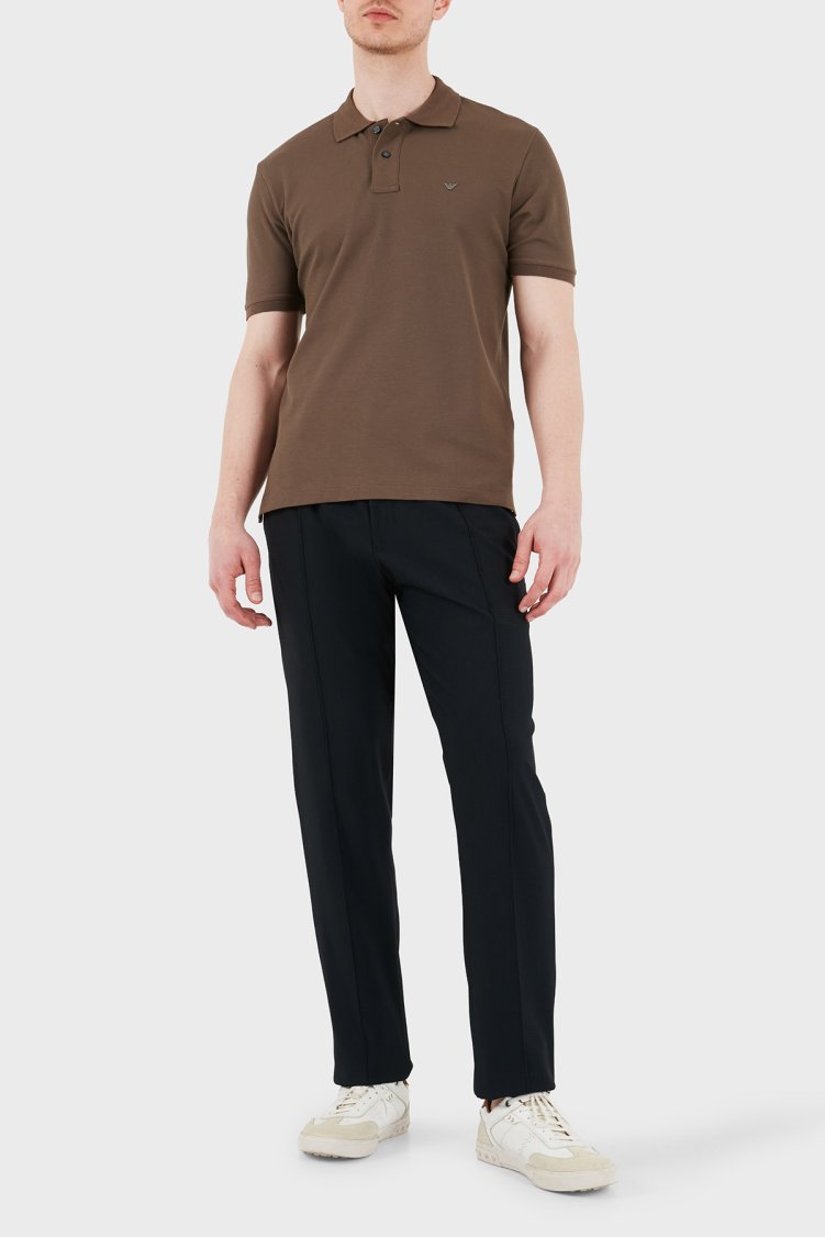 Emporio Armani Slim Fit Normal Bel Dar Paça Erkek Pantolon EM004672 TE11109 UB109 LACİVERT - Emporio Armani (1)