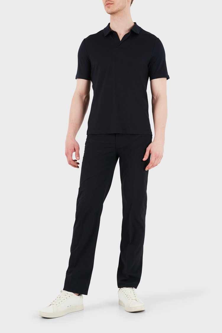 Emporio Armani Straight Fit Normal Bel Düz Paça Erkek Kot Pantolon EM000763 AF21368 UB118 LACİVERT - Emporio Armani (1)