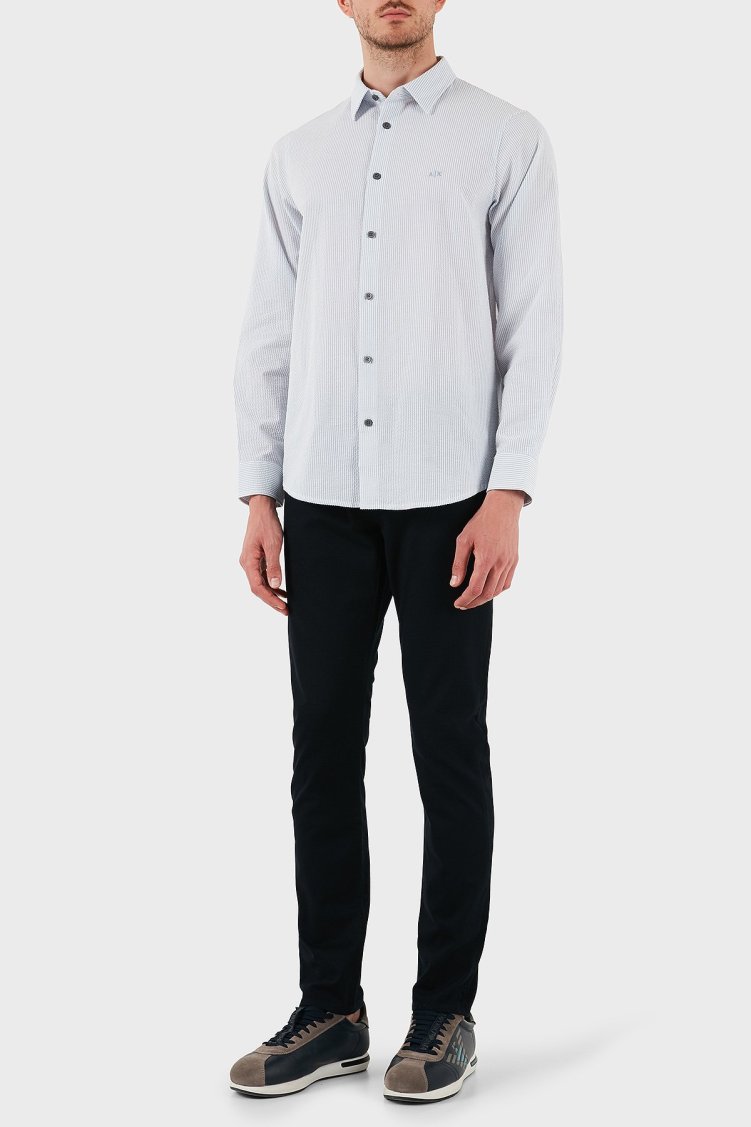 Emporio Armani Streç Pamuklu Slim Fit Normal Bel Düz Paça Jeans Erkek Kot Pantolon EM000121 AF14123 UB118 LACİVERT - Emporio Armani (1)