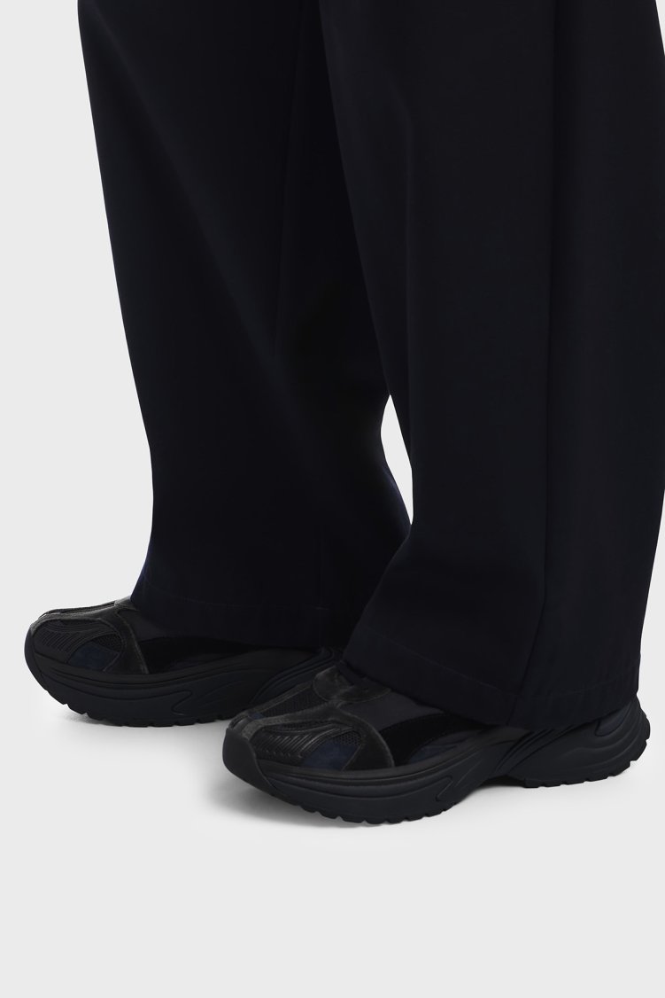 Emporio Armani Süet Detaylı Sneaker Erkek Ayakkabı EM004828 AF23184 MZ312 Siyah-lacivert - Emporio Armani (1)
