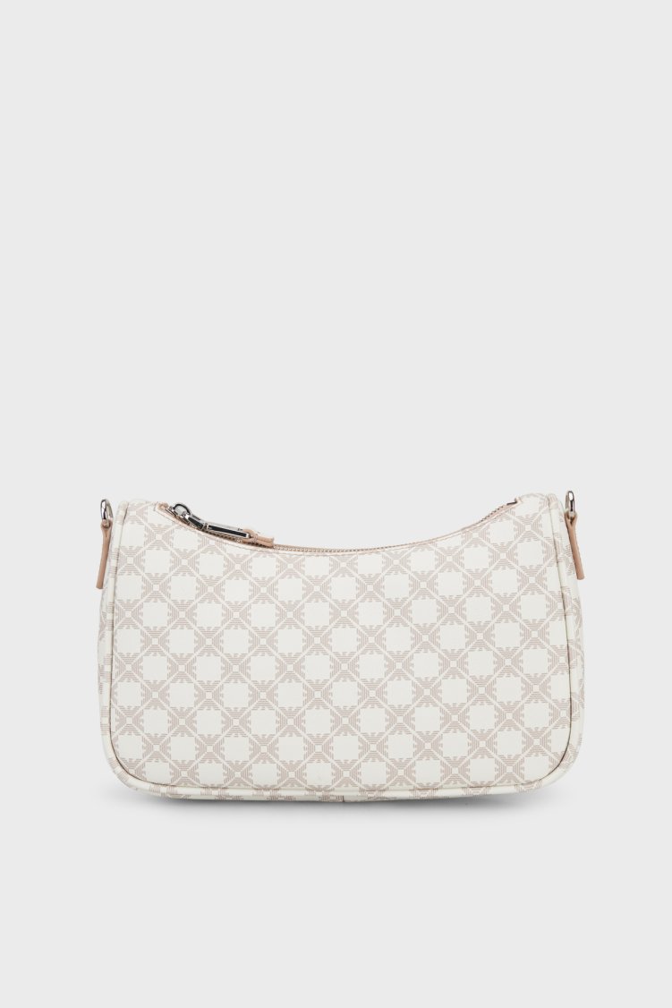 Emporio Armani Tamamı Logolu Çıkarılabilir Askılı Kadın Çanta EW001892 AF25820 F0214 EKRU BEJ - Emporio Armani