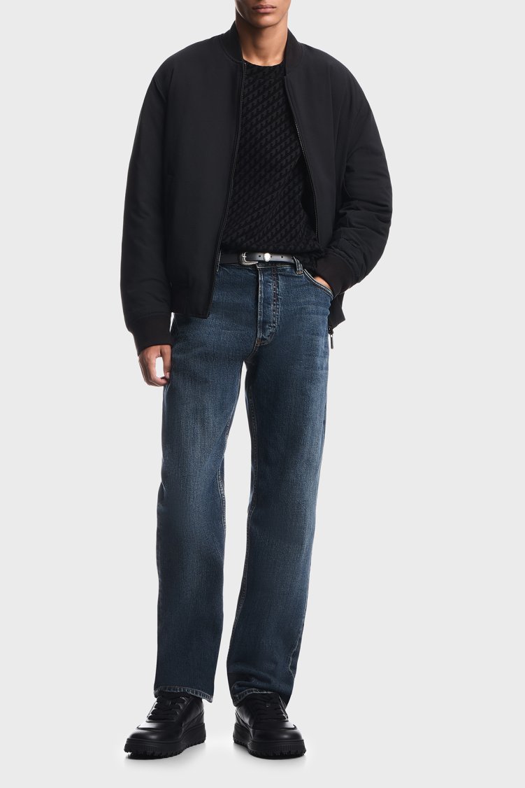 Emporio Armani Tamamı Logolu Pamuklu Bisiklet Yaka Erkek Sweat EM006874 AF10013 FC375 Siyah - Emporio Armani (1)
