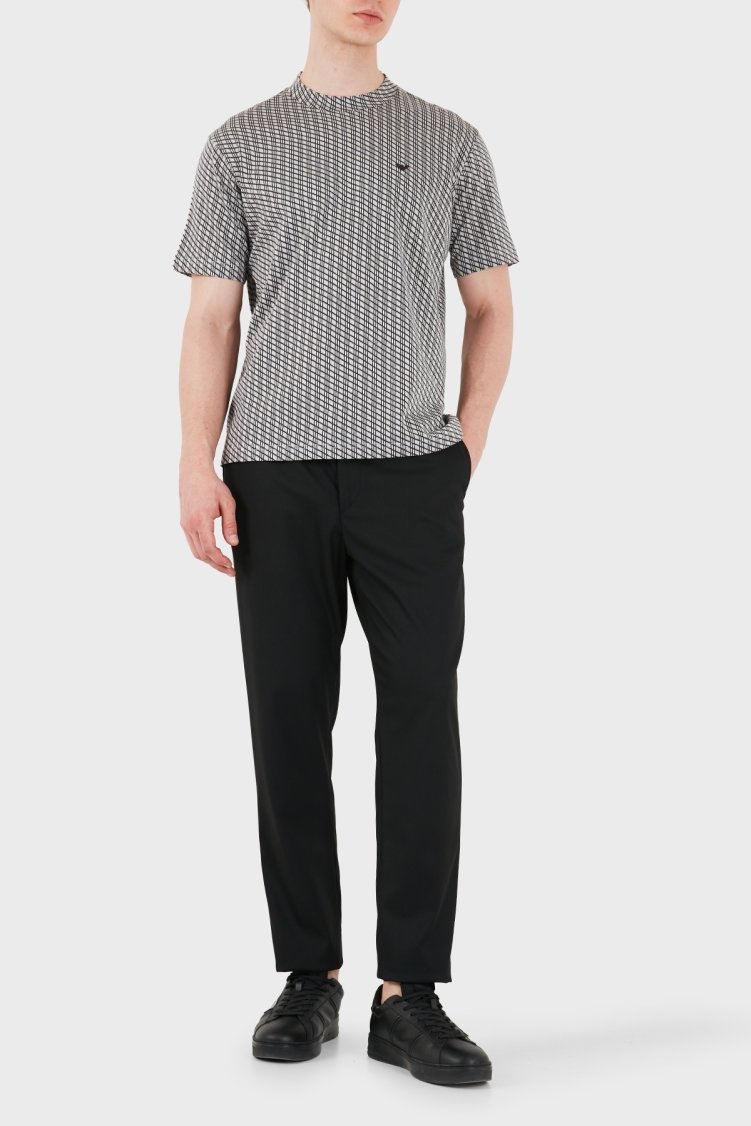 Emporio Armani Yün Karışımlı Kaşmir Örme Detaylı Regular Fit Erkek T Shirt EM005546 AF25181 F1009 GRİ - Emporio Armani (1)