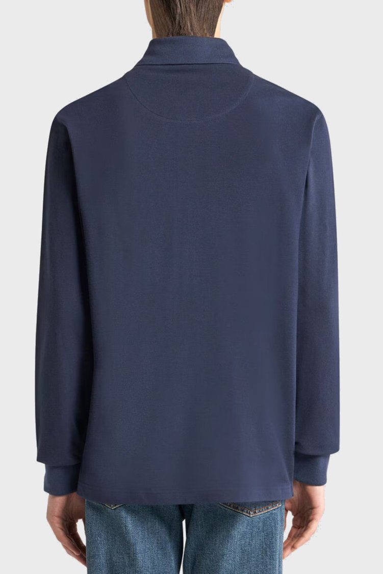 Etro Logolu % 100 Pamuk Regular Fit Düğmeli Polo Yaka Erkek Sweat MRMD0013 AJ264 B0387 LACİVERT - Etro (1)