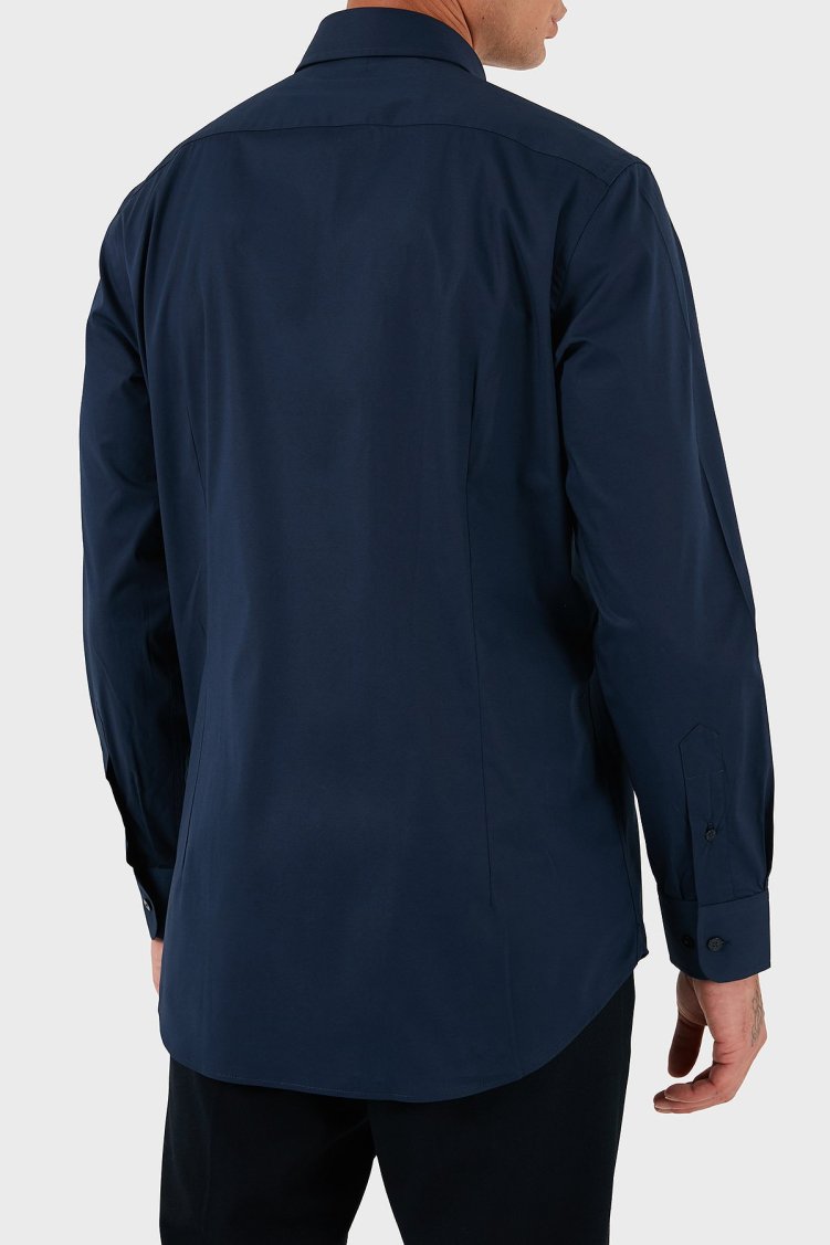 Etro Streç Pamuklu Regular Fit Düğmeli Yaka Erkek Gömlek MRIB0004 AV607 B0339 LACİVERT - Etro (1)