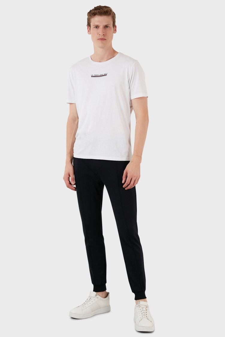 Exxe Pamuklu Belden Bağlamalı Cepli Jogger Erkek Pantolon 6143002 LACİVERT - Exxe