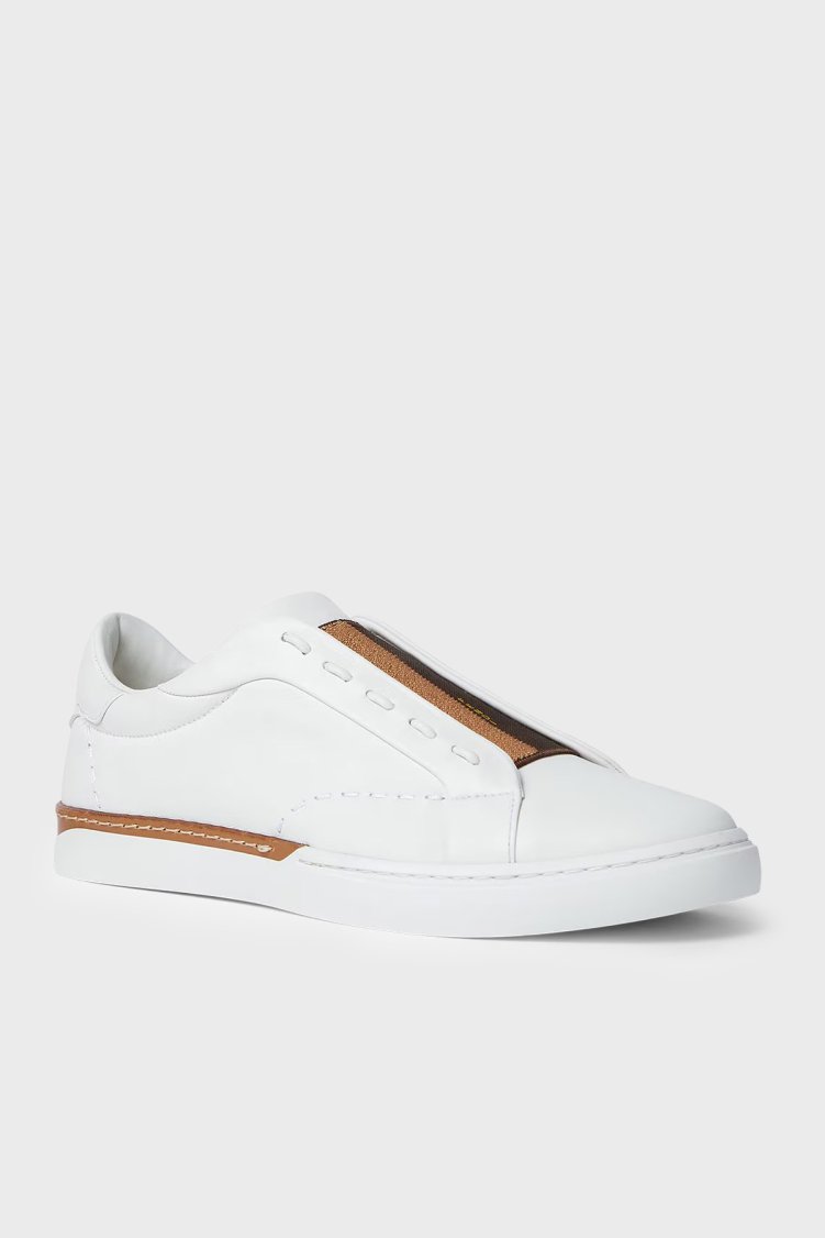 Fendi Deri Sneaker Erkek Ayakkabı 7E1937 A2C9 F1XIF Beyaz - Fendi (1)