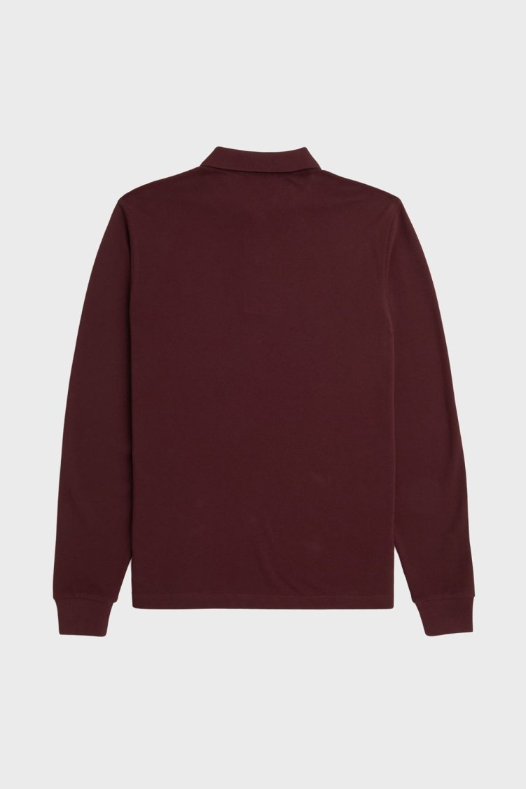 Fred Perry % 100 Pamuk Regular Fit Düğmeli Erkek Polo Yaka Sweat M6006 597 BORDO - Fred Perry (1)