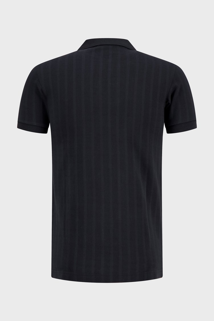 Fred Perry % 100 Pamuk Regular Fit Yarım Fermuarlı Polo Erkek T Shirt M2382 102 SİYAH - Fred Perry (1)