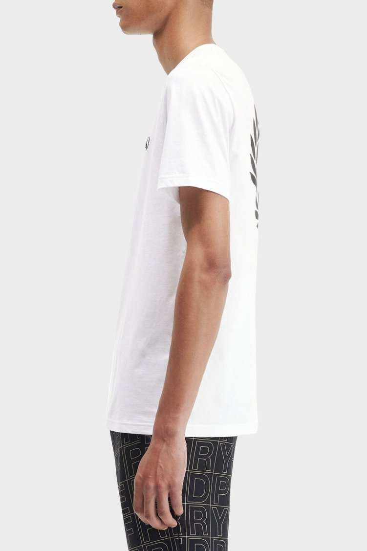 Fred Perry Baskılı % 100 Pamuk Regular Fit Bisiklet Yaka Erkek T Shirt M7784 100 BEYAZ - Fred Perry (1)