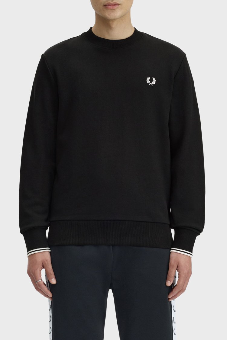 Fred Perry Erkek Sweat M7535 184 Siyah - Fred Perry