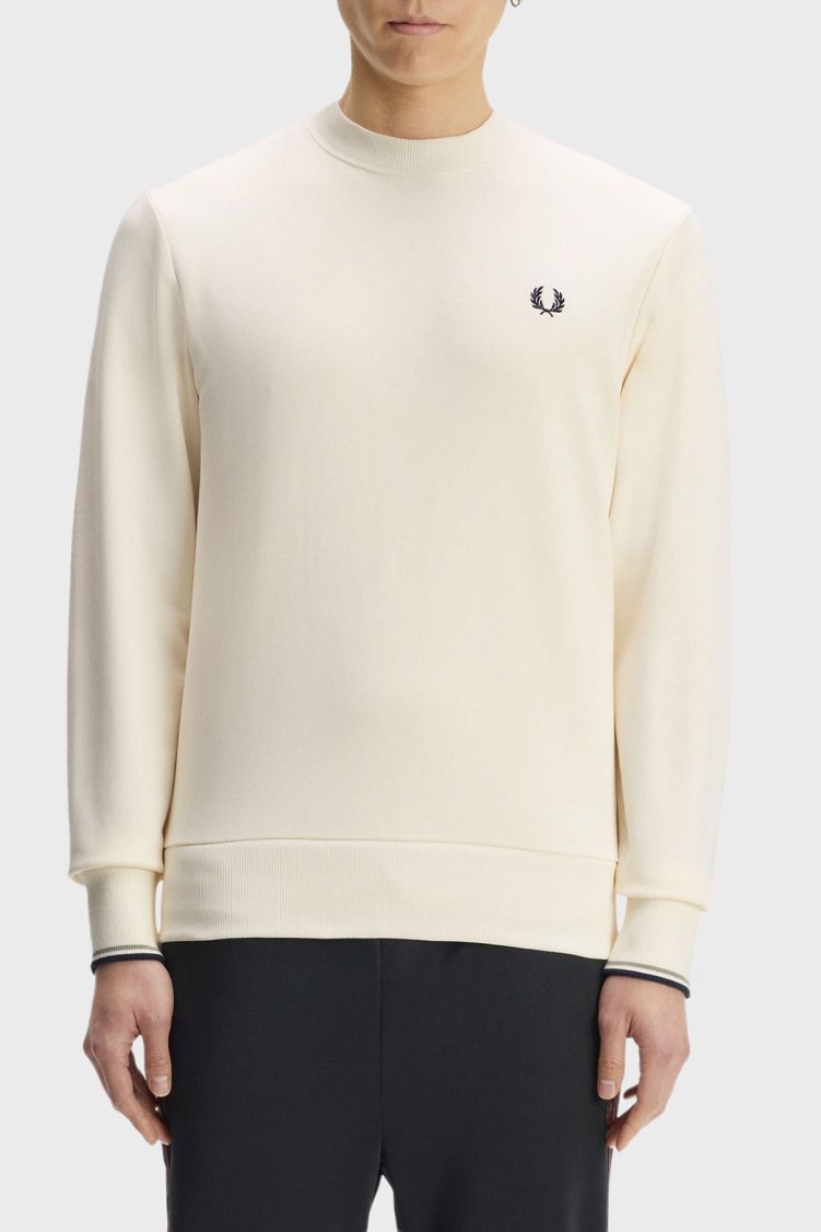 Fred Perry Erkek Sweat M7535 68C Ekru - Fred Perry