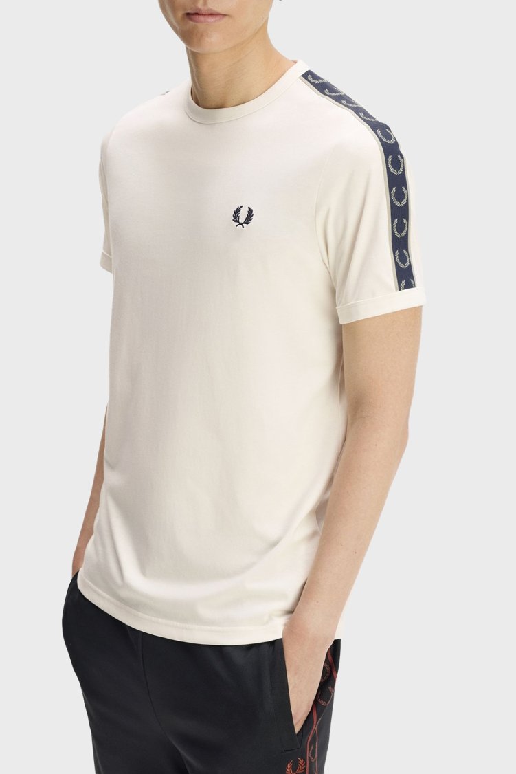 Fred Perry Erkek T Shirt M4613 30B Ekru - Fred Perry