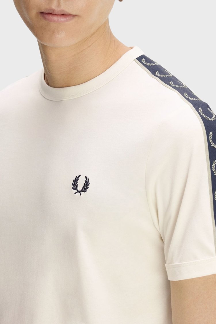 Fred Perry Erkek T Shirt M4613 30B Ekru - Fred Perry (1)