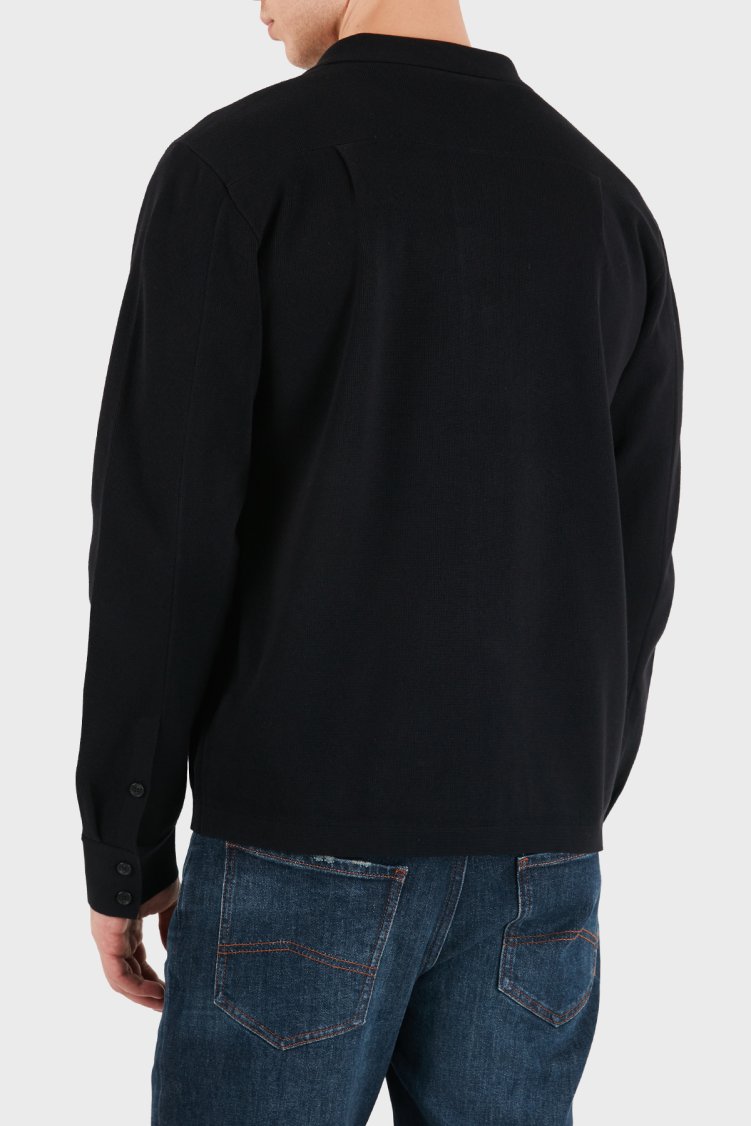 Fred Perry Logolu % 100 Pamuk Klasik Yaka Erkek Gömlek K3311 102 Siyah - Fred Perry (1)