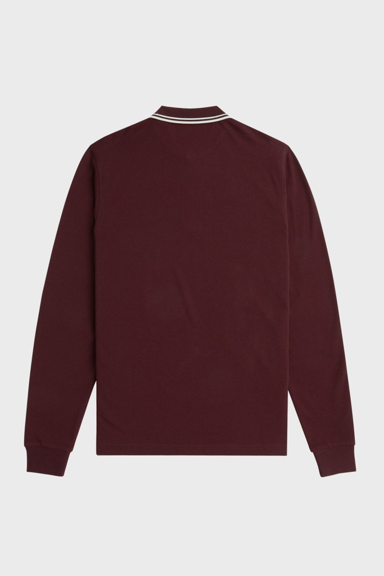Fred Perry Logolu Pamuklu Regular Fit Düğmeli Erkek Polo Yaka Sweat M3636 597 BORDO - Fred Perry (1)