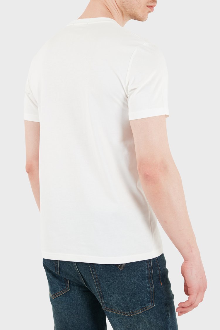 Fred Perry Pamuklu Regular Fit Bisiklet Yaka Logolu Erkek T Shirt M2406 129 BEYAZ - Fred Perry (1)