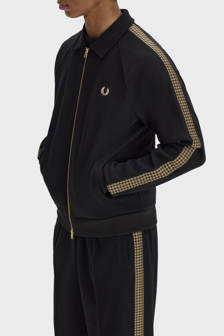 Fred Perry Pamuklu Regular Fit Fermuarlı Erkek Eşofman Üstü J2302 102 SİYAH - Fred Perry (1)