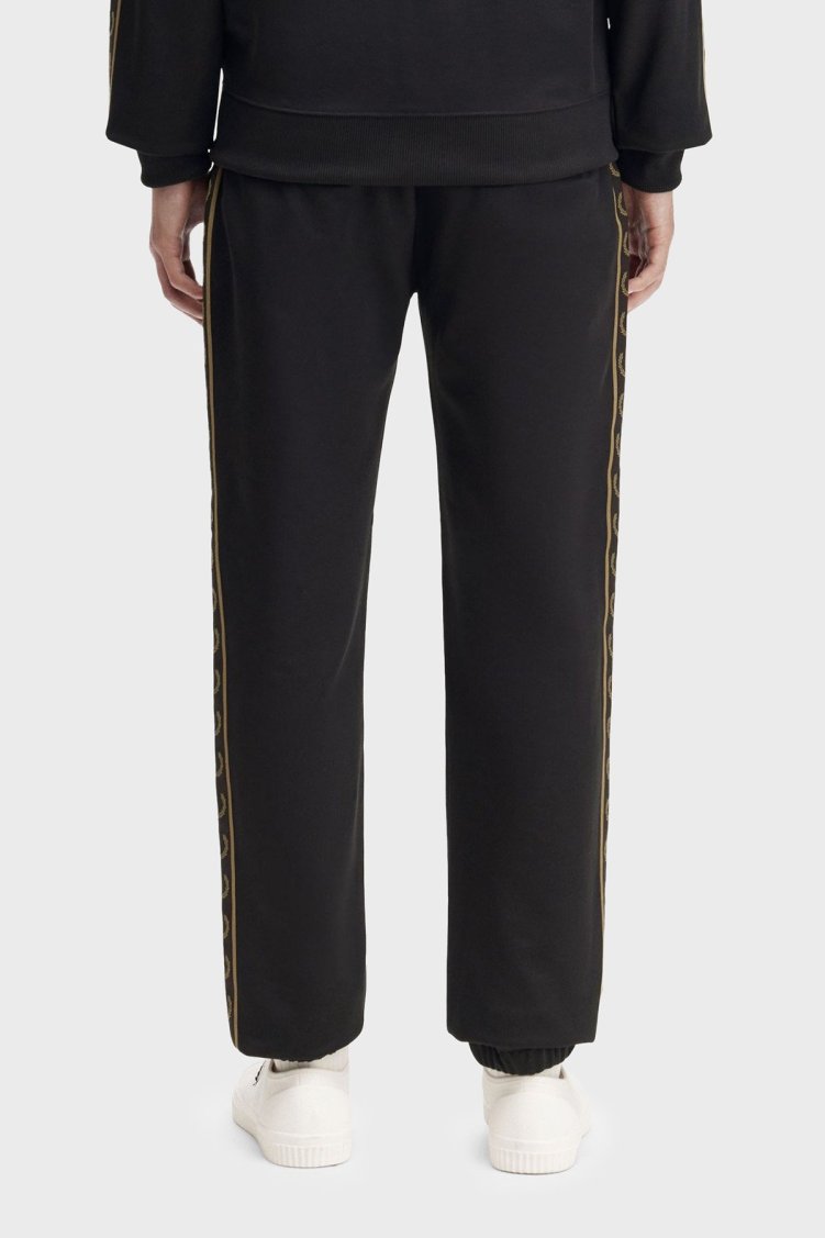 Fred Perry Pamuklu Regular Fit Lastikli Paça Logo Bantlı Jogger Erkek Pantolon T5507 Q27 SİYAH - Fred Perry (1)