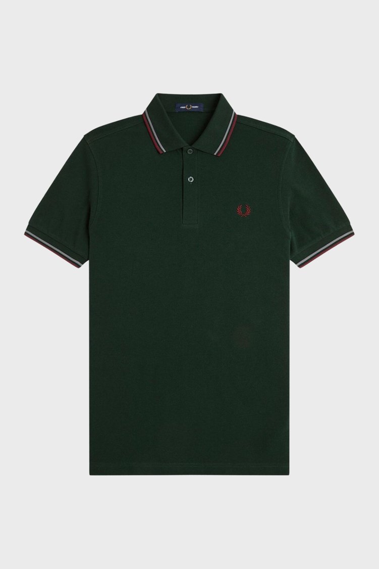 Fred Perry Pamuklu Regular Fit Logolu Düğmeli Erkek Polo M3600 85A HAKİ - Fred Perry