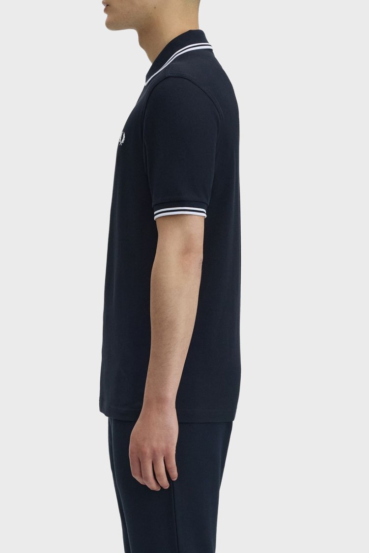 Fred Perry Pamuklu Regular Fit Logolu Düğmeli Erkek Polo M3600P 238 LACİVERT - Fred Perry (1)