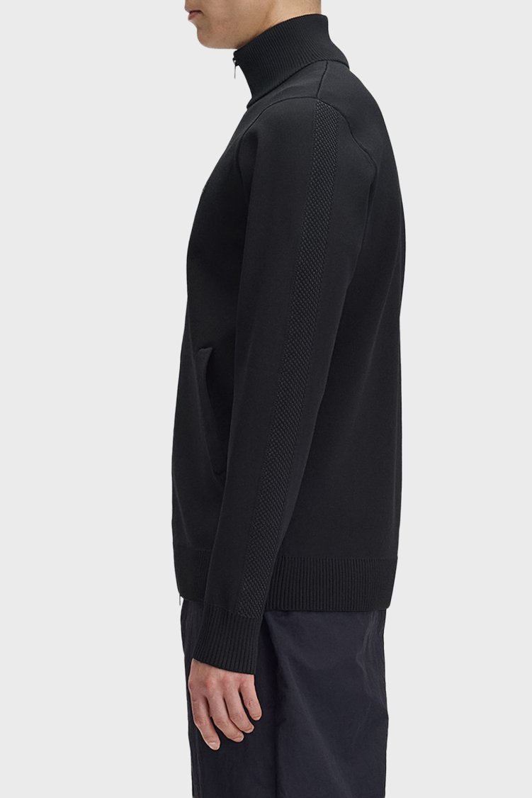 Fred Perry Regular Fit Dik Yaka Erkek Eşofman Üstü K3317 102 Siyah - Fred Perry (1)
