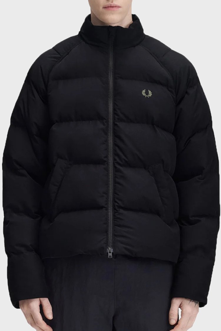 Fred Perry Regular Fit İçi Dolgulu Çift Fermuarlı Unisex Mont J1309 184 Siyah - Fred Perry