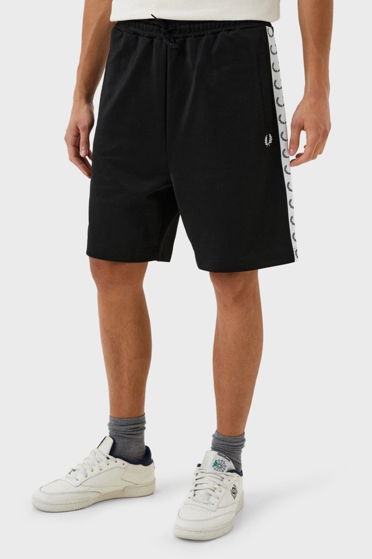 Fred Perry Regular Fit Logolu Normal Bel Erkek Short S5508 102 SİYAH - Fred Perry