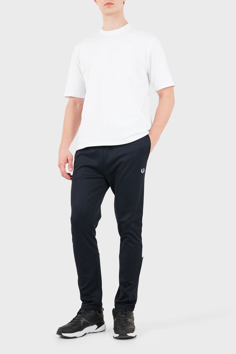 Fred Perry Regular Fit Logolu Şeritli Erkek Eşofman Altı T3301 608 Lacivert - Fred Perry (1)
