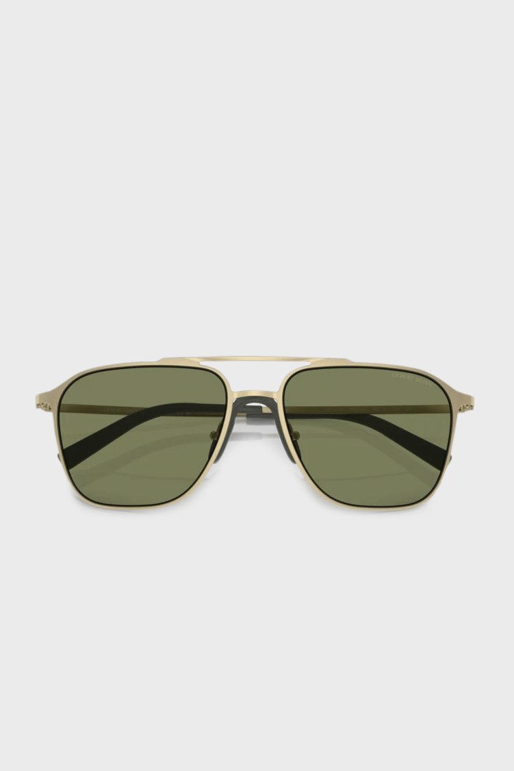 Giorgio Armani Güneş Erkek Gözlük 0AR6110 30022A 58 Mat Uçuk Altın-Yeşil - Giorgio Armani (1)